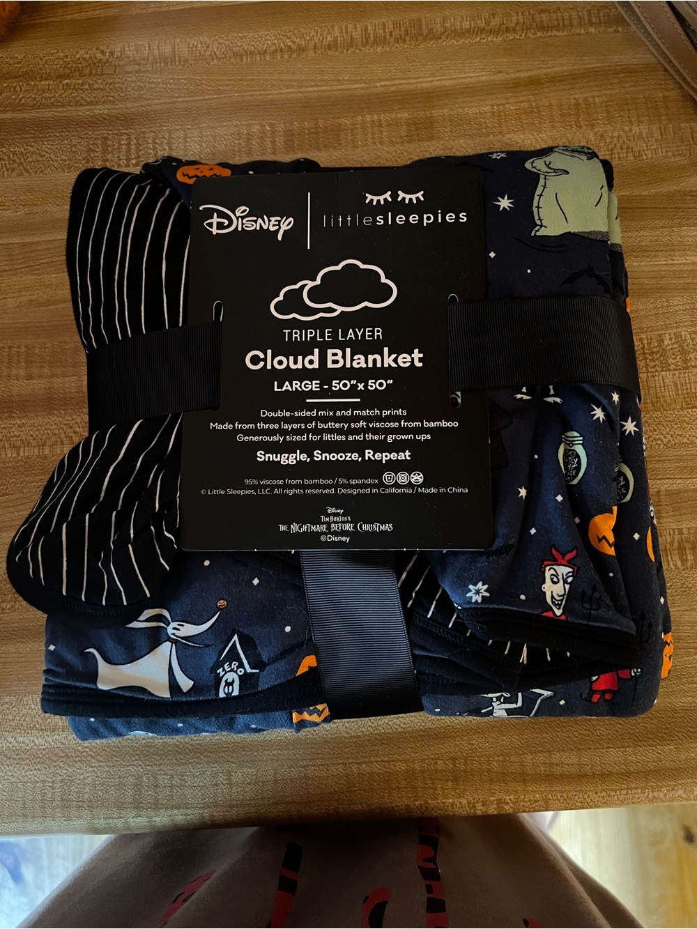 Little Sleepies Navy Disney Triple-Layer Cloud Blanket
